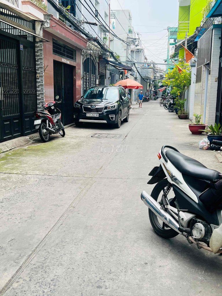Nhà hẽm xe hơi 6m: đuờng hoàng hoa thám 4,8m x 14m trệt 2lầu s.thuợng