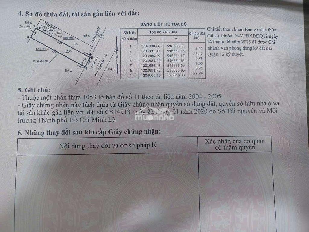 Bán đất 93m2 thổ cư hiệp thành - 2
