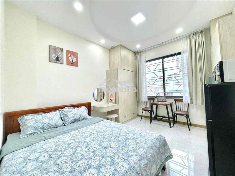 Căn hộ studio full nội thất, thang máy, cửa sổ thoáng gần chợ tân định