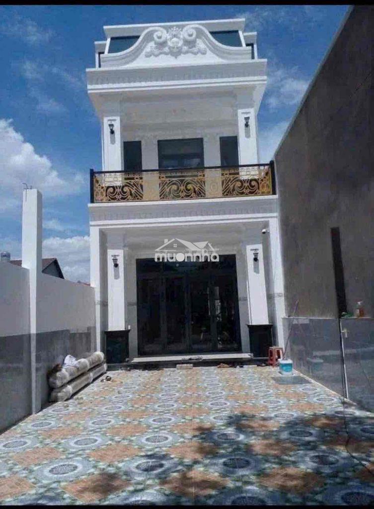 Nhà gần trường tiểu học phú tân 1 trệt 1 lầu 4pn ,3wc