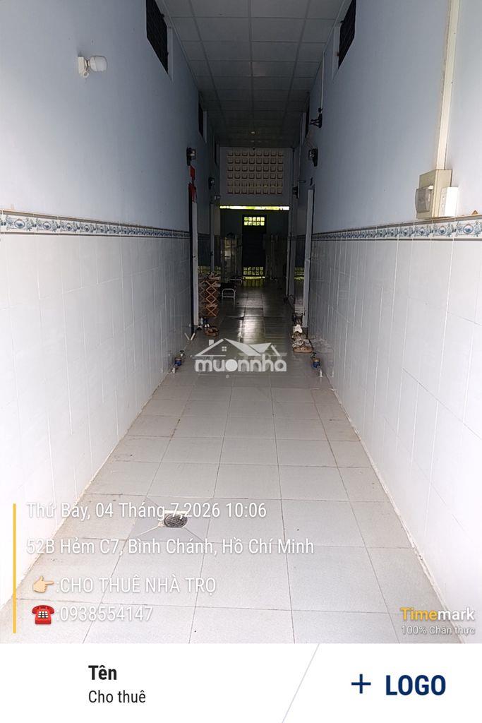 Cho thuê phòng trọ gần chợ bình chánh, an ninh, sạch đẹp
