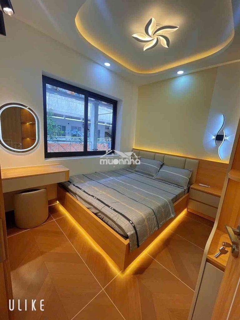 Chung cư cầu đỏ hiện đại 2 phòng ngủ khóa vân tay - full nôi thất - 2