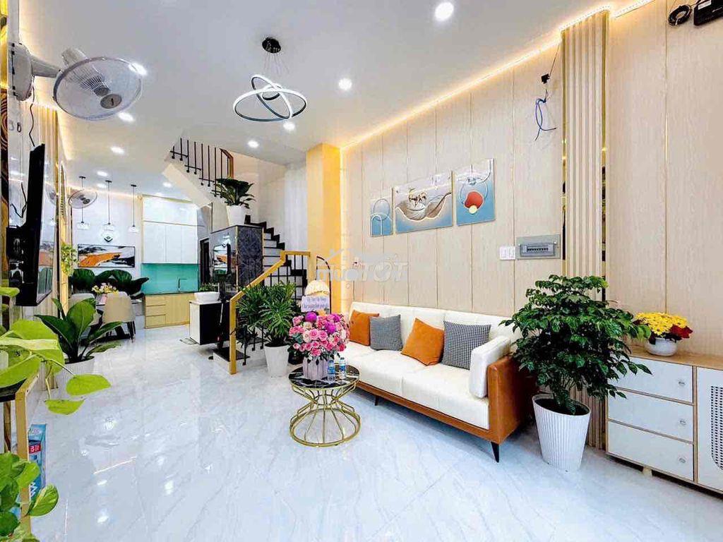 Hh 2% + thưởng 1k$-  bán nhà 1122/22 quang trung 1trệt3 lầu - 4