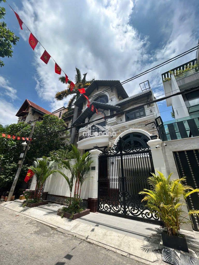 🏡 Biệt thự cho thuê hxh nguyễn minh hoàng_8x20m, hầm nổi trệt 3 lầu.