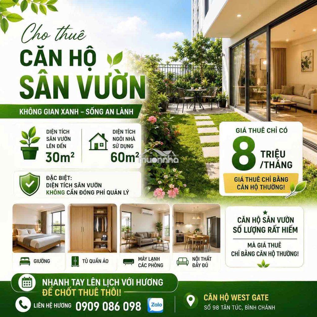 Căn sân vườn cho thuê chỉ 8tr/tháng; lh hương xem nhà. - 2