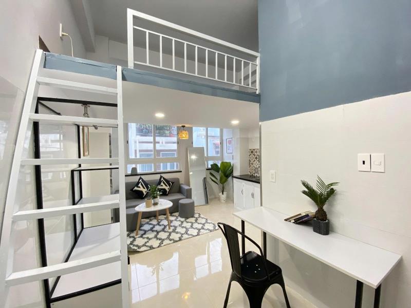 Căn hộ duplex full nội thất decor xinh gần uef, hutech, hiu- phó đức chính, bình thạnh