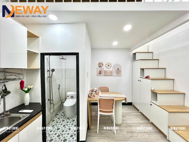 Thích ở gác cao không đụng đầu? căn hộ dịch vụ siêu xinh gần aeon mall, huit đang trống sẵn chờ bạn vào  - 2