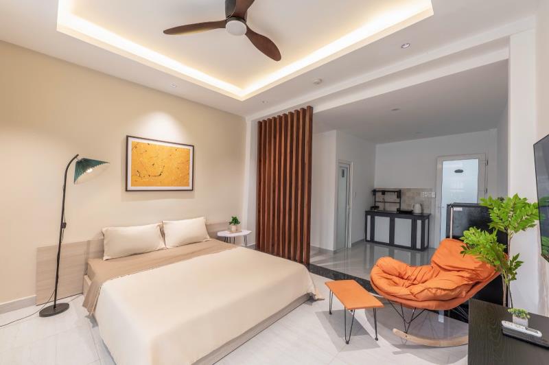 Studio full nội thất cao cấp rộng 45m2 - ban công - ngay ngã tư hàng xanh  - 4