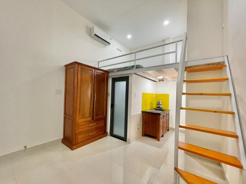 Gác lửng cửa sổ trời thoáng full nội thất bùi đình túy gần ngã tư hàng xanh gần đh gtvt, hutech - 2
