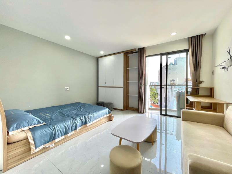 Cho thuê căn hộ ban công máy giặt riêng gần đại học hutech nguyễn thượng hiền bình thạnh - Ảnh 3