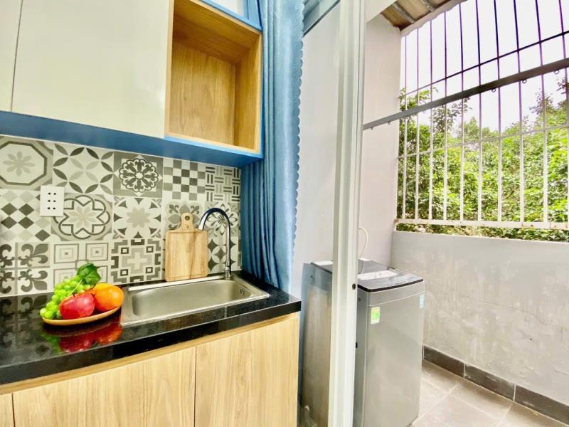 Căn hộ full nội thất, cửa sổ thoáng tại ung văn khiêm, bình thạnh, gần landmark 81 và hàng xanh - 3