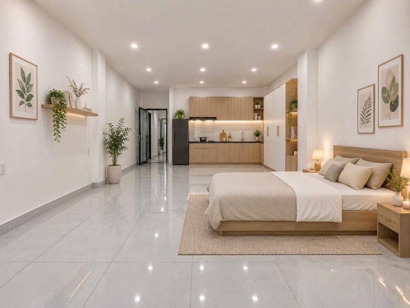  Khai trương siêu phẩm 45m² – nhà mới full nội thất
