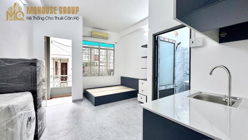 Studio mới 100%, full nội thất – ban công riêng, phòng rộng thoáng, gần utc, văn lang