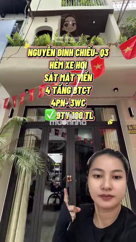 Bán nhà hẻm xe hơi nguyễn đình chiểu q3 - 9.18 tỷ