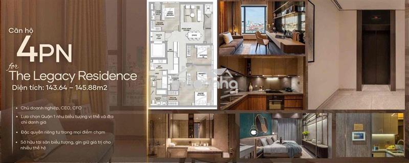 Bán căn 4pn thang máy riêng biệt thự trên không giữa quận 1 the marq