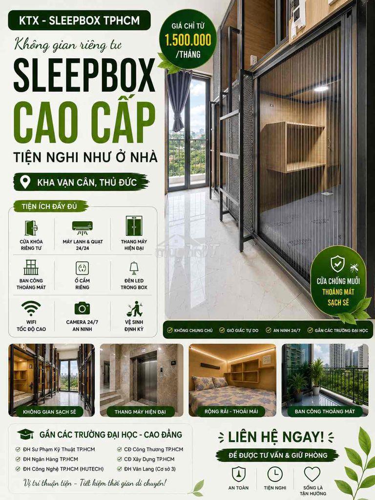 🏡 Gần cđ công nghệ tphcm - sleepbox mới 100%–có thang máy +  ban công🏡