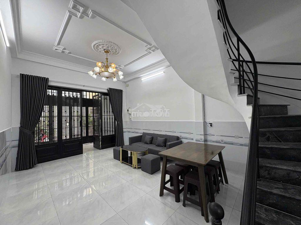 Cho thuê nhà hẻm thông xe hơi 1 trục lê văn thọ dt 64 m trệt lầu giá 1 - 3