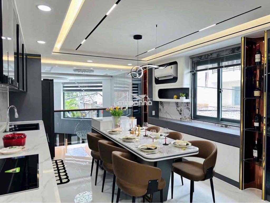 Nhà mới 6 tầng cv làng hoa, lô góc, xe hơi thông - 4