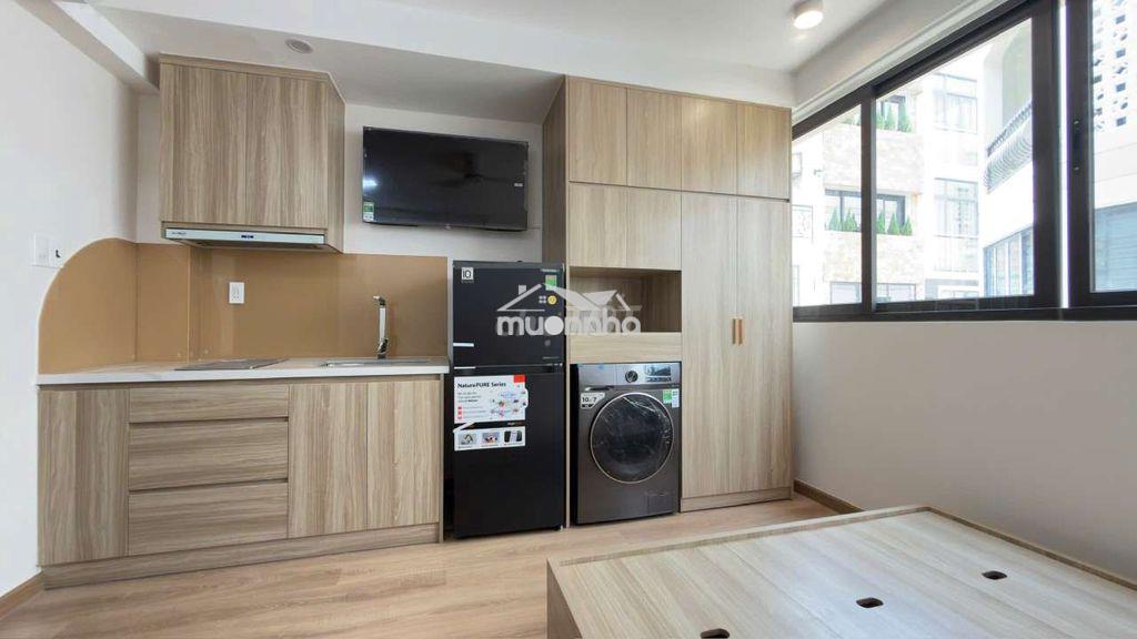 Studio mới 100% cửa sổ tone gỗ máy giặt riêng gần phạm văn đồng   - Ảnh 3