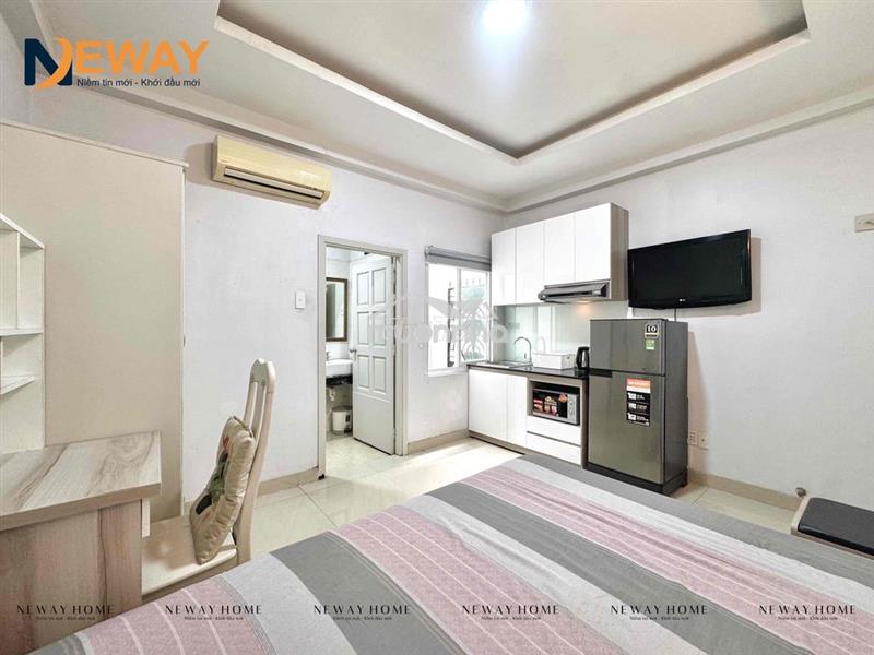 Căn hộ dịch vụ cửa sổ thoáng - đầy đủ tiện nghi - ngay etown cộng hoà