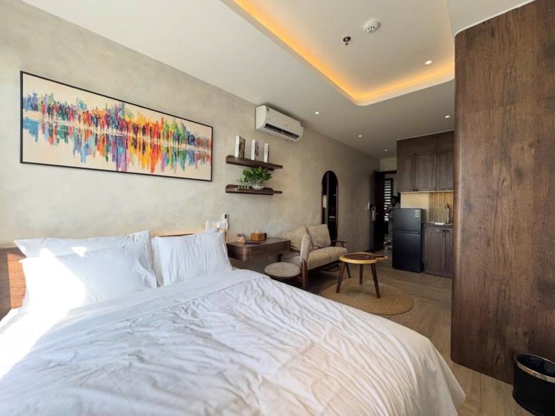 Cho thuê căn hộ, ban công rộng - đường dương quảng hàm, gần vlu, iuh, emart,…