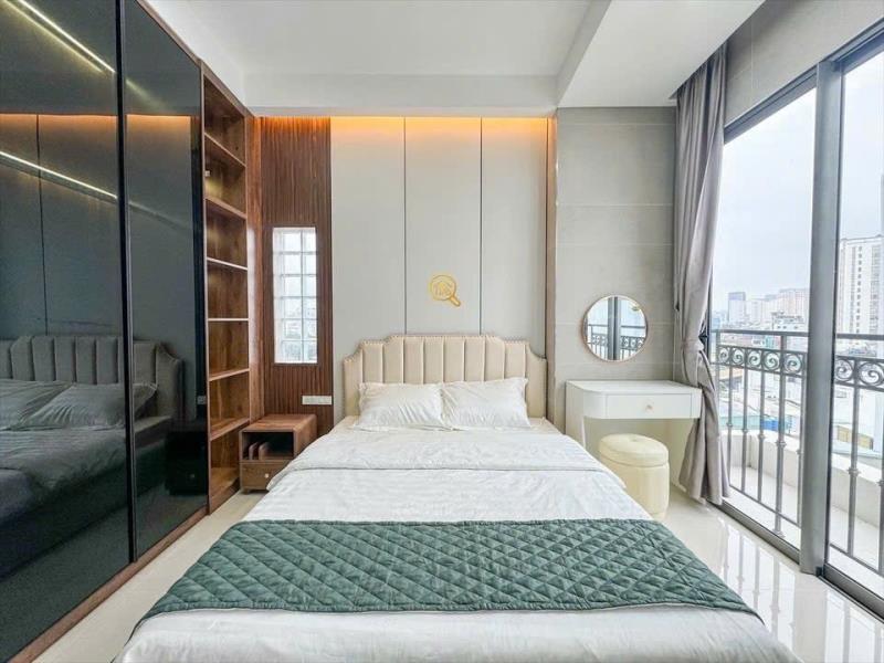 Cho thuê studio 1 phòng ngủ ban công thang máy gần quận 1 - hàng xanh - cầu sài gòn - landmark81 - Ảnh 2