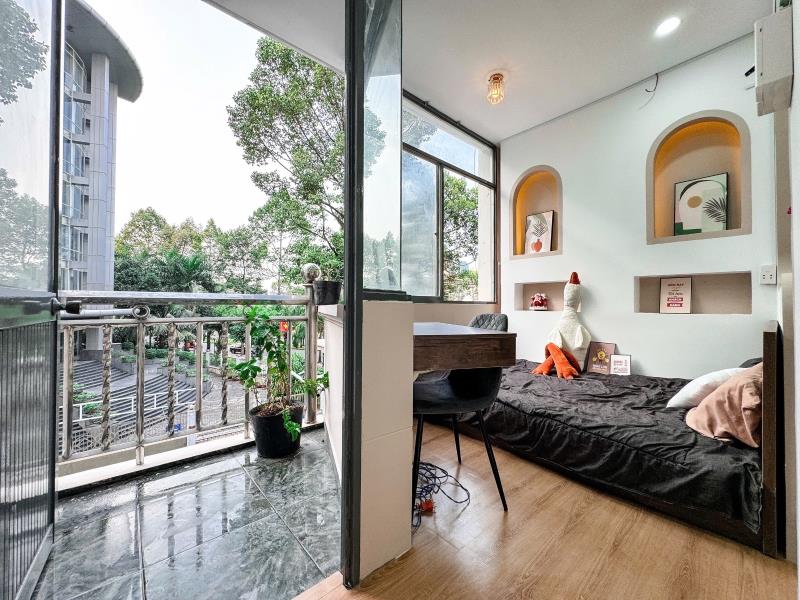 Cho thuê căn hộ 1pn – nguyễn đình chiểu – quận 1 – 45m² – ban công rộng – cạnh bờ sông
