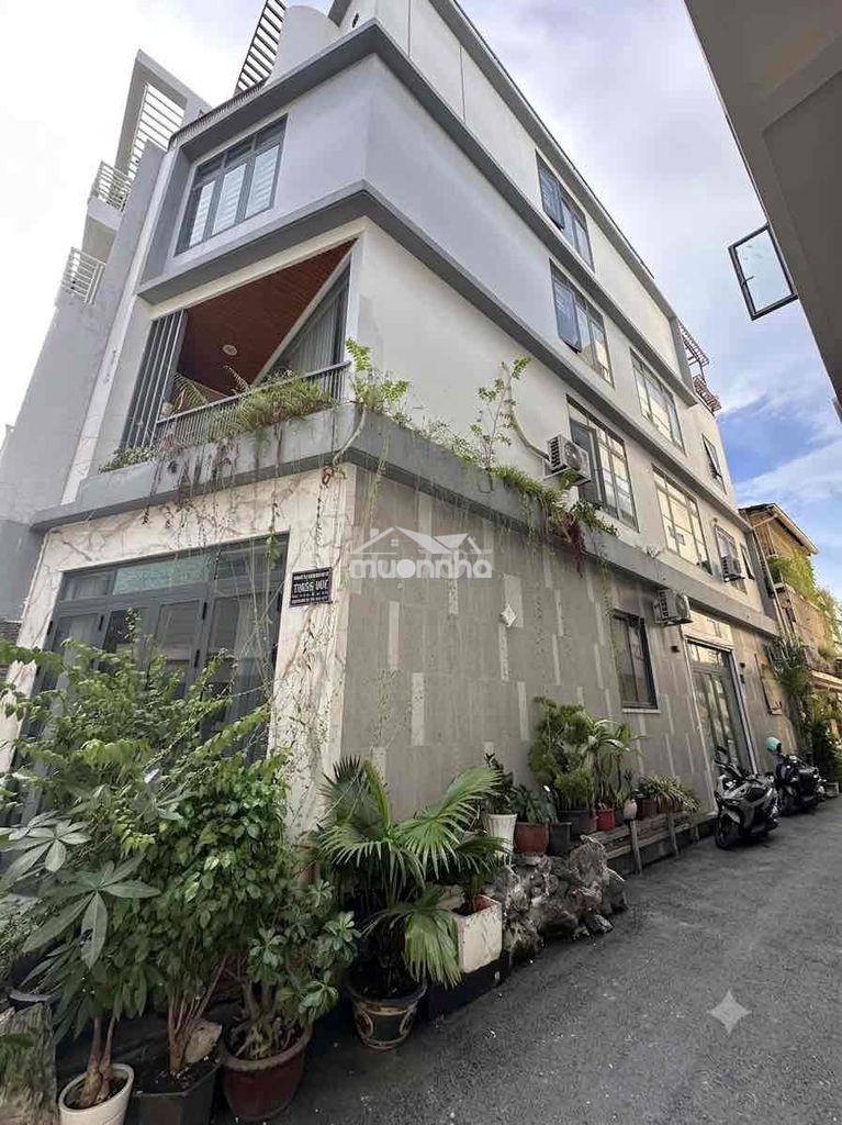 Nhà mới đẹp 4 tầng 7pn - ngay vòng xoay lê đại hành - góc 2 mặt tiền