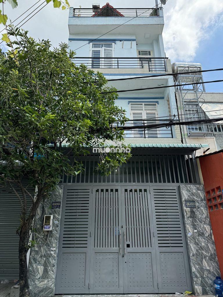 Thuê nhà hẻm 413 lvq, 6m tải thông, 5.2x16, 4 tầng, 6 phòng. 15tr