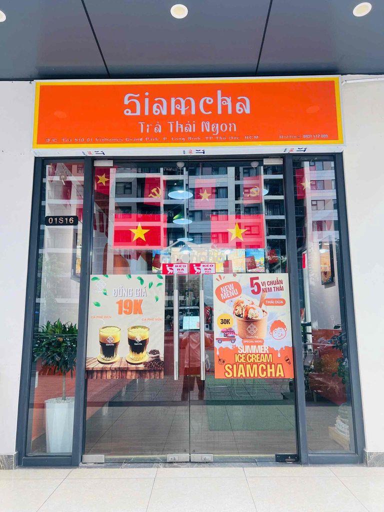 Sang nhượng quán trà sữa vị trí đẹp - căn góc khu ăn uống