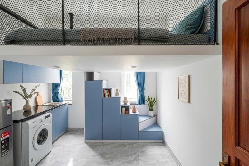 Không gian sống hiện đại - tone xanh biển hài hoà - duplex gác cao full nội thất - gần đh văn lang  - Ảnh 3
