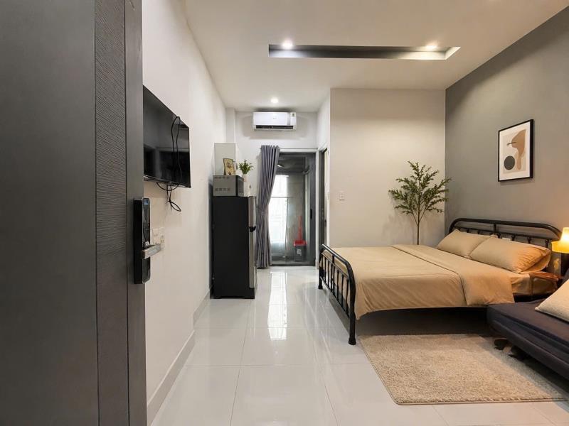 Cho thuê căn hộ hiện đại full nội thất đường nhiêu tứ quận phú nhuận, thuận tiện đi q1 - gần hutech, ngoại thương, văn lang