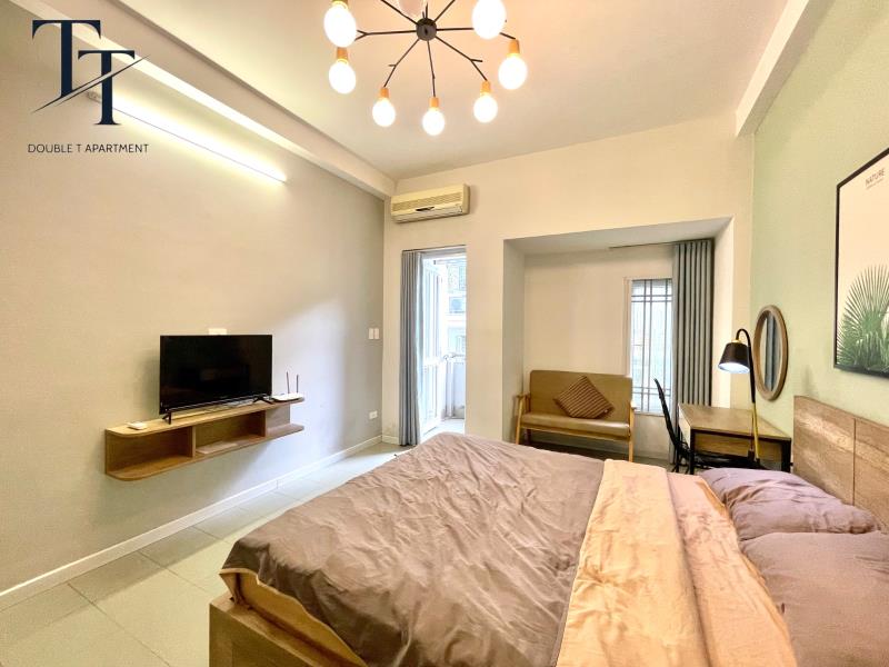 Cho thuê studio ban công 30m2 có thang máy ngay công viên lê văn tám - hồ con rùa - nhà thờ tân định - Ảnh 2