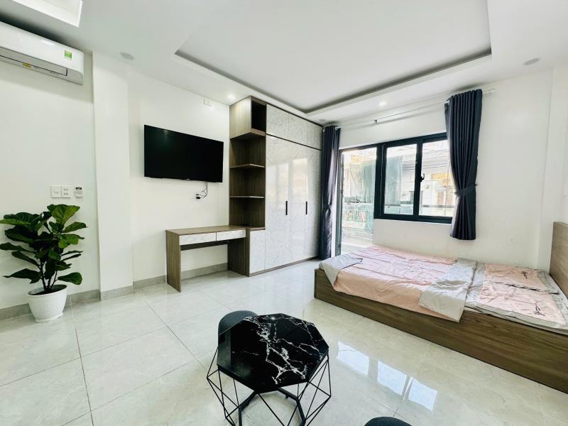 Thuê ngay căn studio ban công lớn full nội thất ngay đường bình quới gần cư xá thanh đá , ngã tư hàng xanh giáp quận 1,3  - Ảnh 2