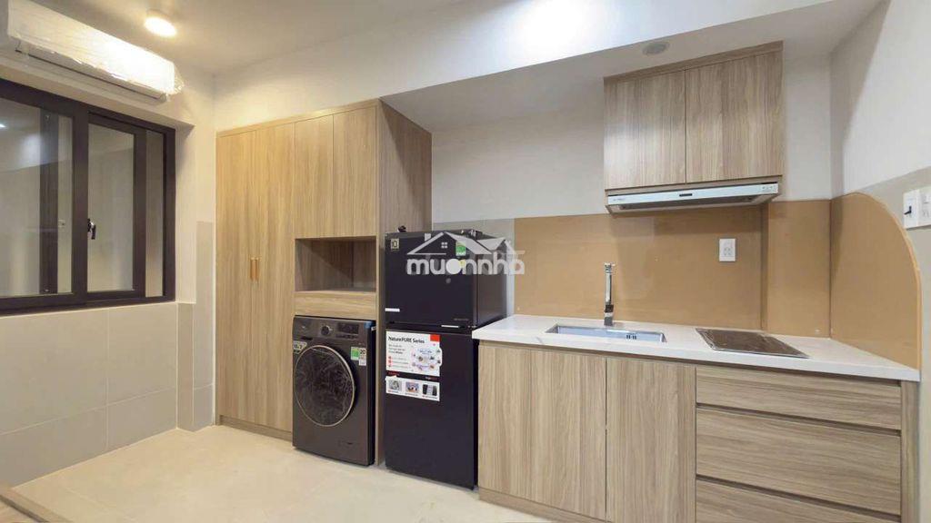 Studio mới 100% cửa sổ tone gỗ máy giặt riêng gần phạm văn đồng   - Ảnh 2