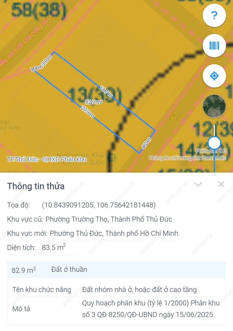 Bán đất 84m2 2 mặt tiền trước sau đường số 8 trường thọ gần đặng văn bi chợ thủ đức  - Ảnh 4