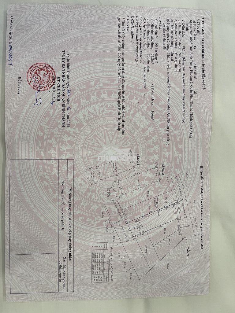 Bán căn nhà hẻm xe hơi tại 46/23 trần bình trọng, quận bình thạnh, hcm - Ảnh 2