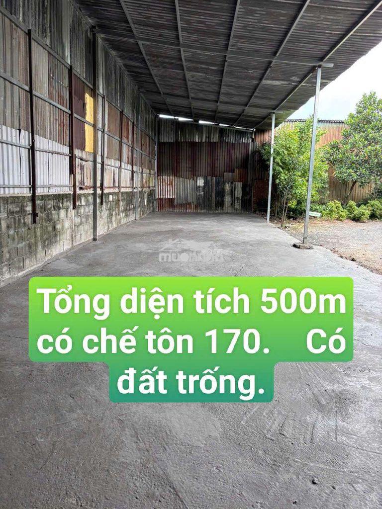 Cho thuê 500m có kho tôn 170m. đường liên ấp 26 vĩnh lộc a bình chánh 