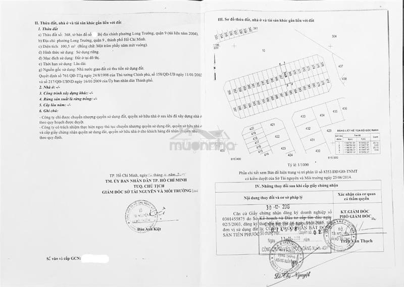 Chính chủ cần bán lô đất khu dân cư tiến phước – long trường