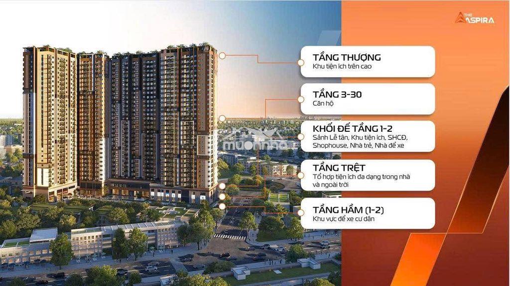 The aspira - bán căn 2pn2wc 64m² giá chỉ 2,581tỷ, tt nhanh ck thêm 6% - Ảnh 2