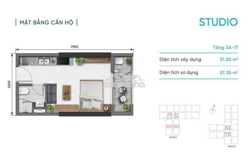 Bán căn studio daqua bến bình đông, full nội thất xách vali vào ở ngay - Ảnh 3
