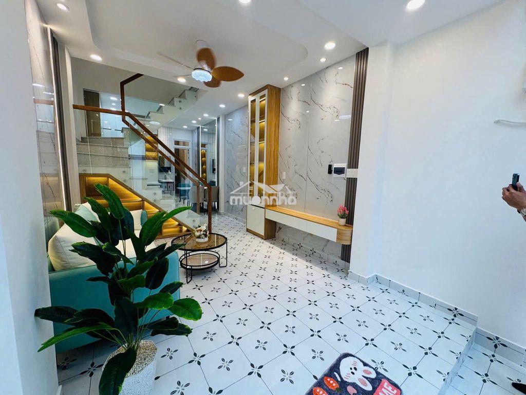 Nhà đẹp, hẻm xe hơi phan văn trị, 44m2 đất, 3pn, full nội thất, ở liền - 2