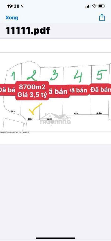 Em chính chủ gởi bán lô vườn bưởi 8700m2, trên đất trồng bưởi 7 năm - 2