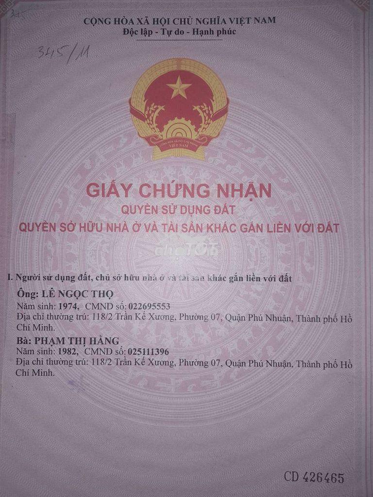 Bán nhà bình thạnh - ngang hơn 4m / 1 trệt 2 lầu / sânthượng / - 3