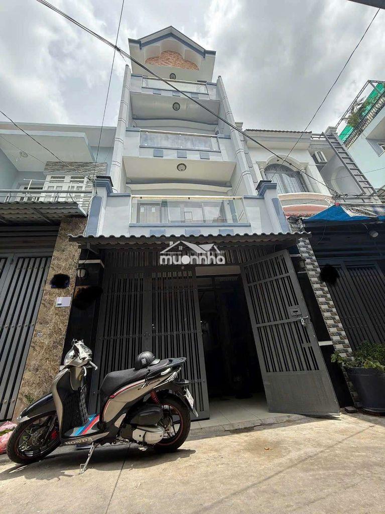 Cho thuê nhà miếu bình đông - lê văn quới - 12triệu - 4pn - hẻm xe hơi