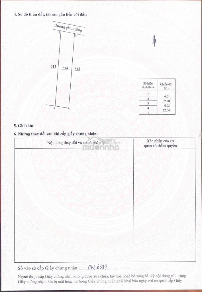 Đất nền dong 4 6x30 ấp thái hoà xã phú túc ( nay là xã thống nhất) - Ảnh 2