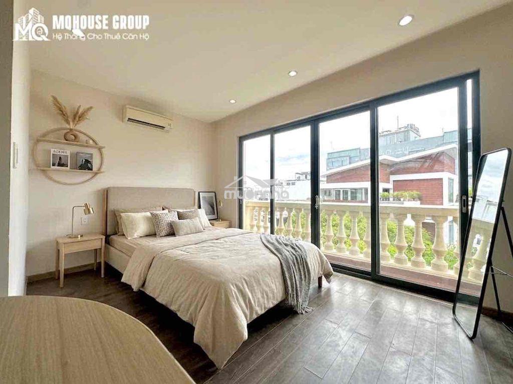 Cho thuê chdv ban công 35m2 nội thất tiện nghi ngay toà nhà viettel - Ảnh 2
