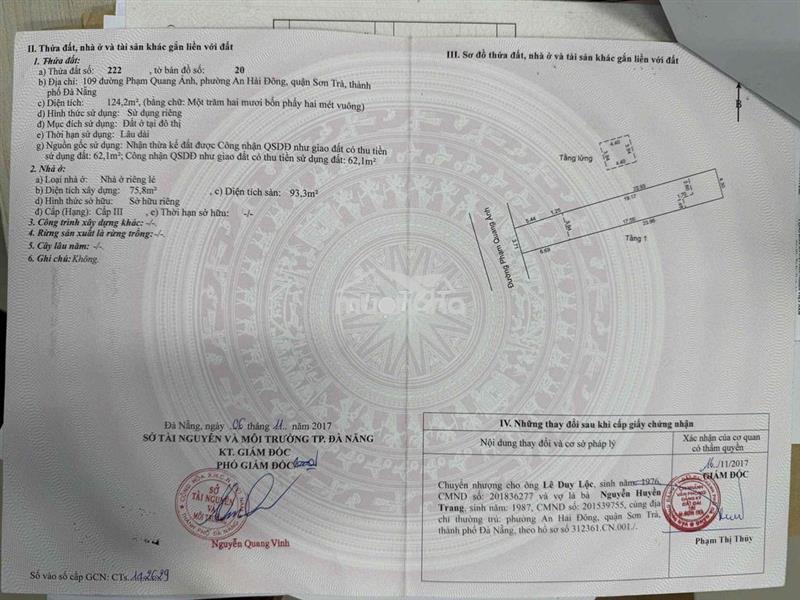 Bán nhà mê lửng 109 phạm quang ảnh
