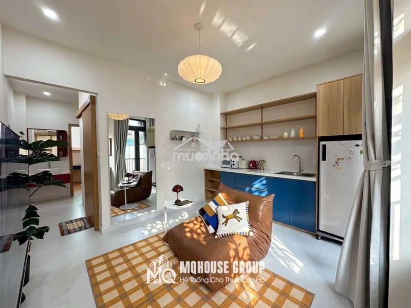 Chdv 1pn ban công mới xây full nội thất