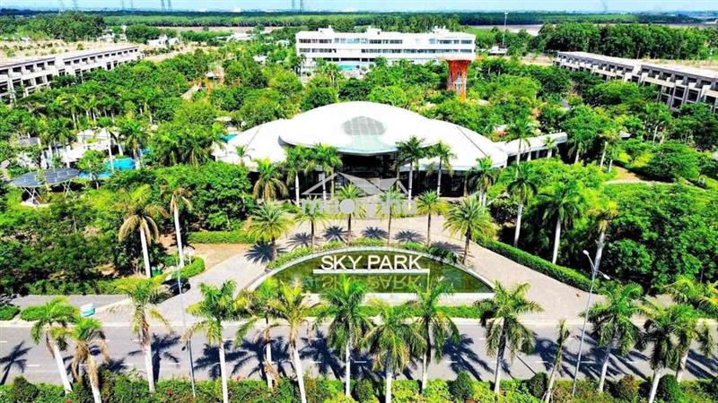 Đất thổ cư lô góc 2 mặt tiền  siêu vip dự án game sky
